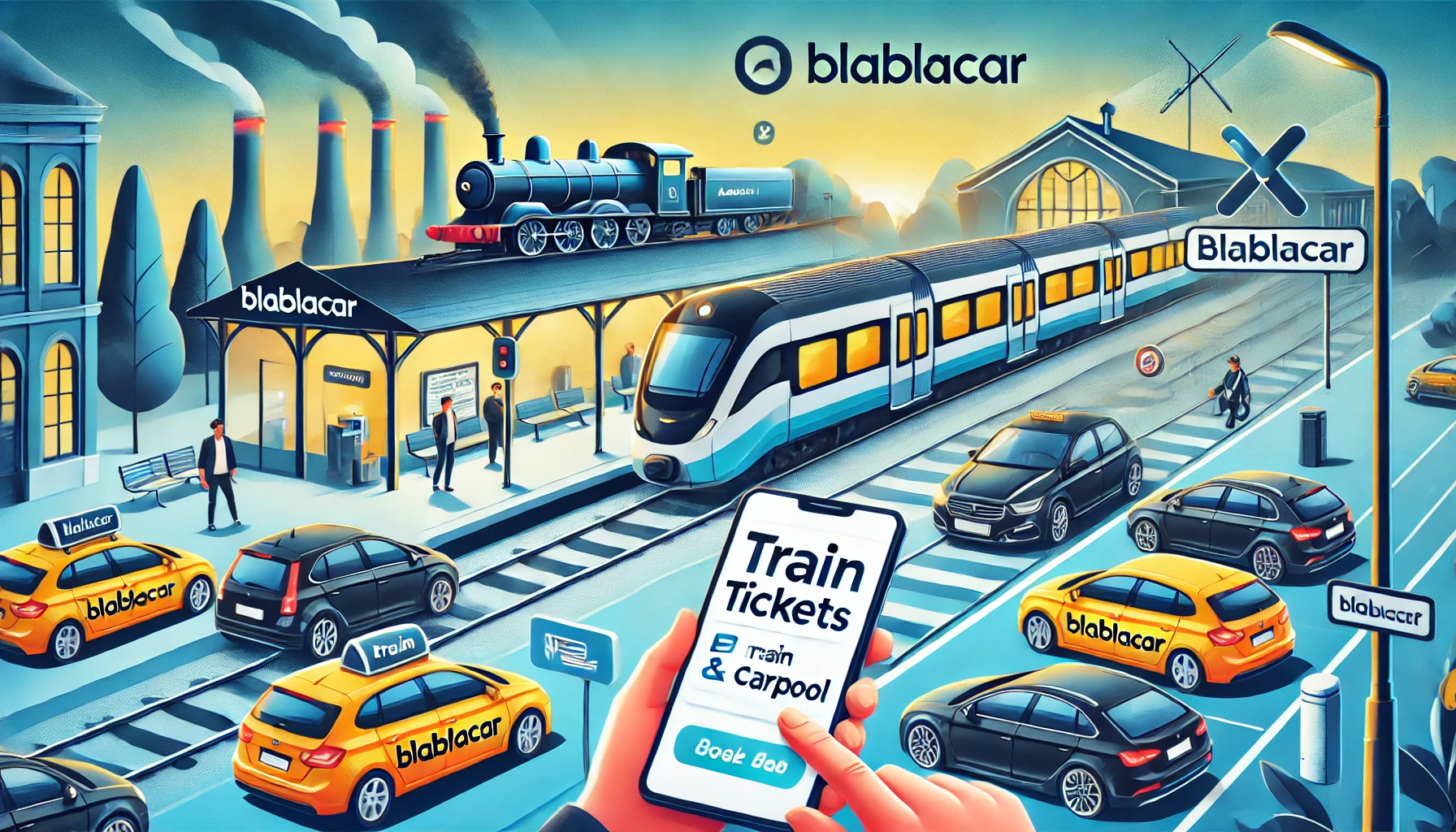 BlaBlaCar Combine Train et Covoiturage