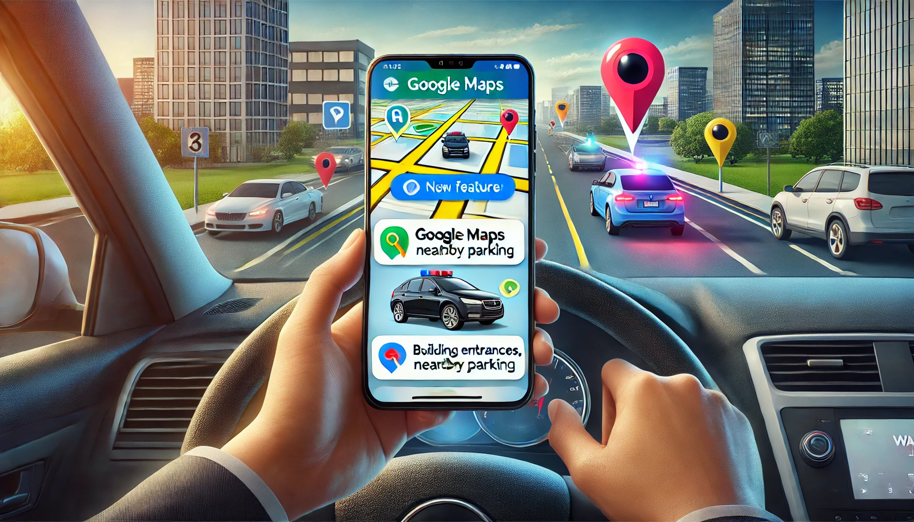 Améliorations des applications de navigation Google Maps et Waze