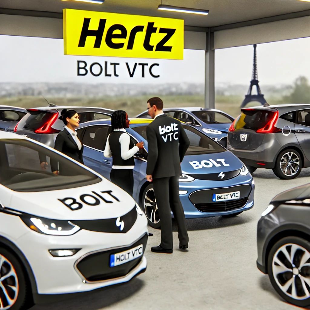 Partenariat entre Bolt et Hertz pour des VTC électrifiés