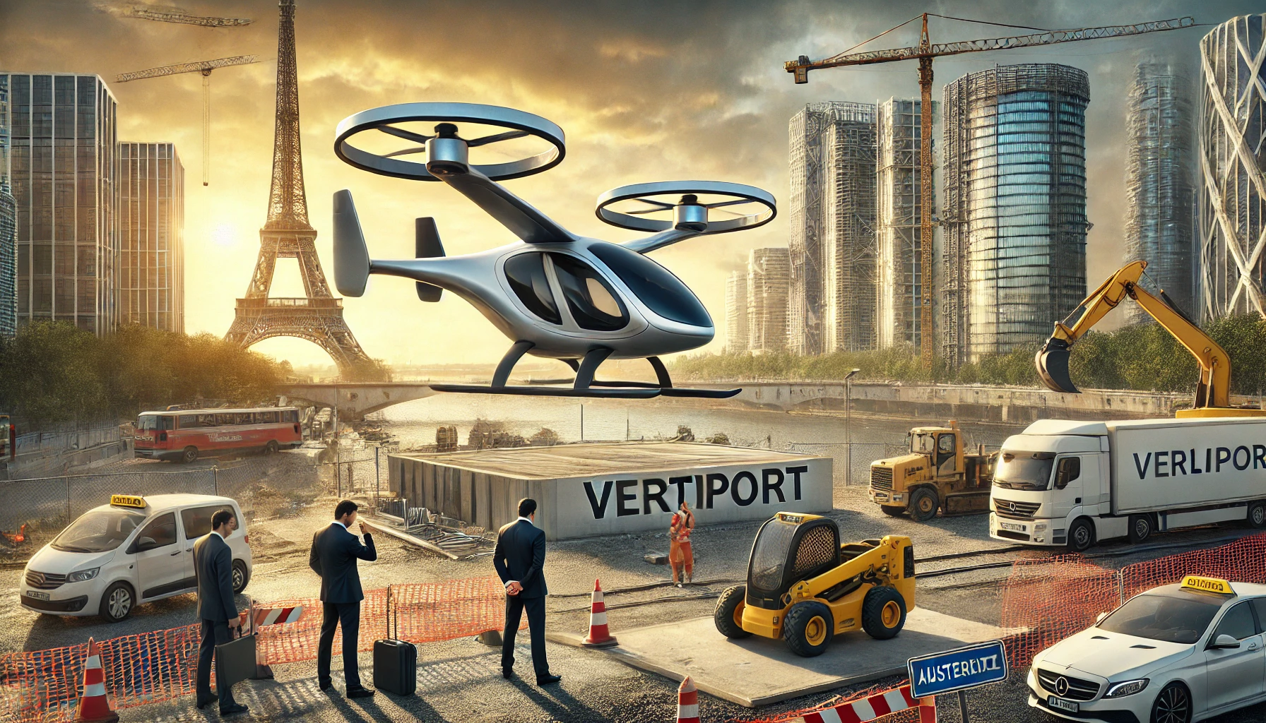 Abandon du projet de taxis volants en Île-de-France