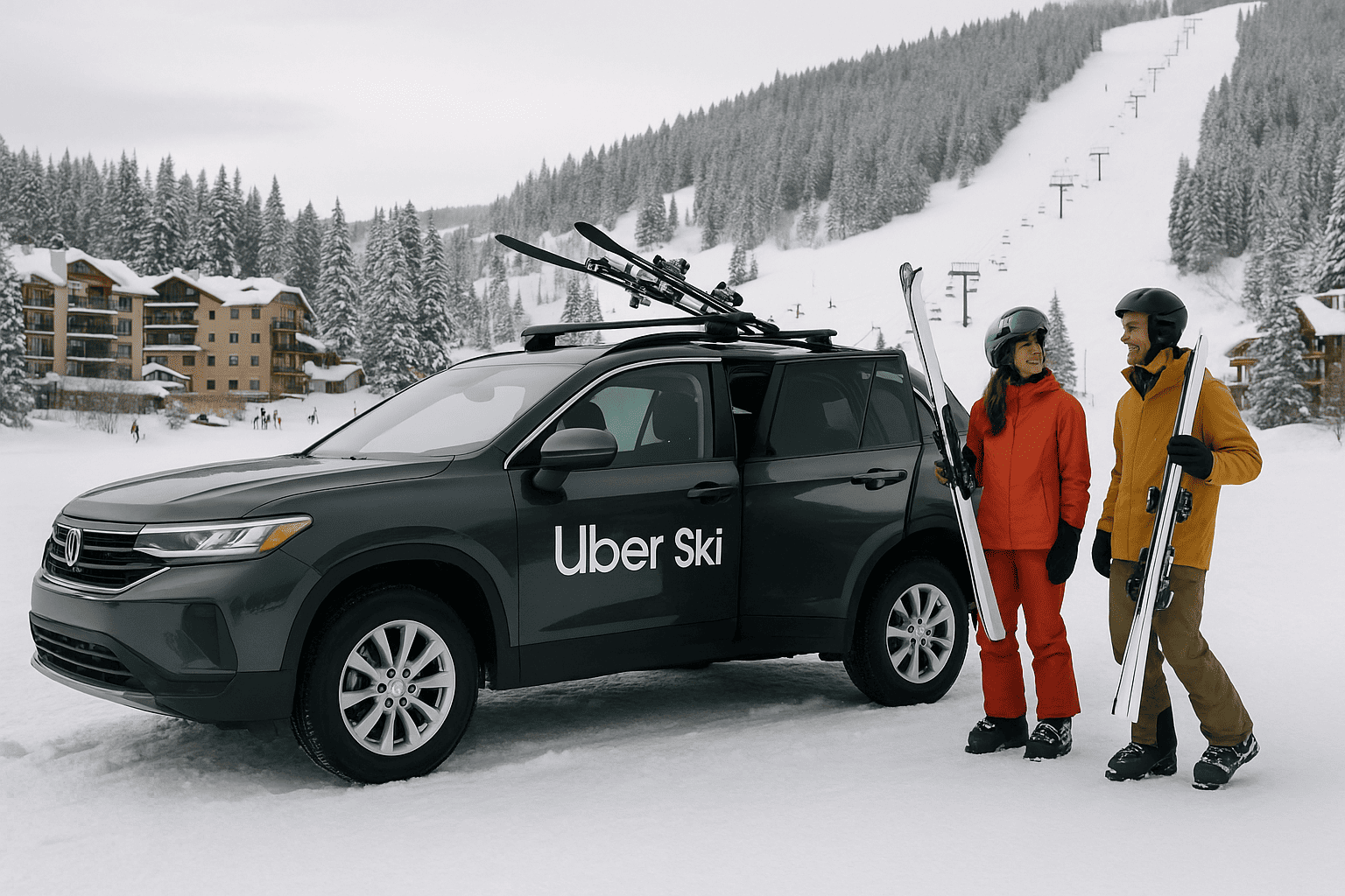 Uber lance son service dédié aux stations de ski