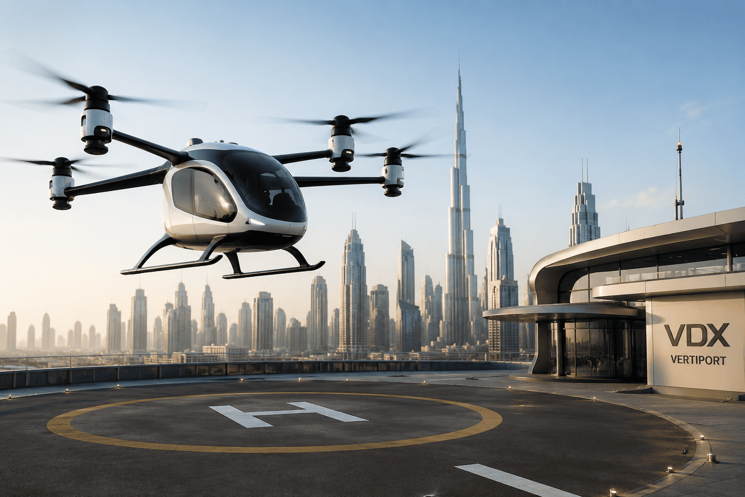 Émirats arabes unis : les taxis volants se préparent au décollage