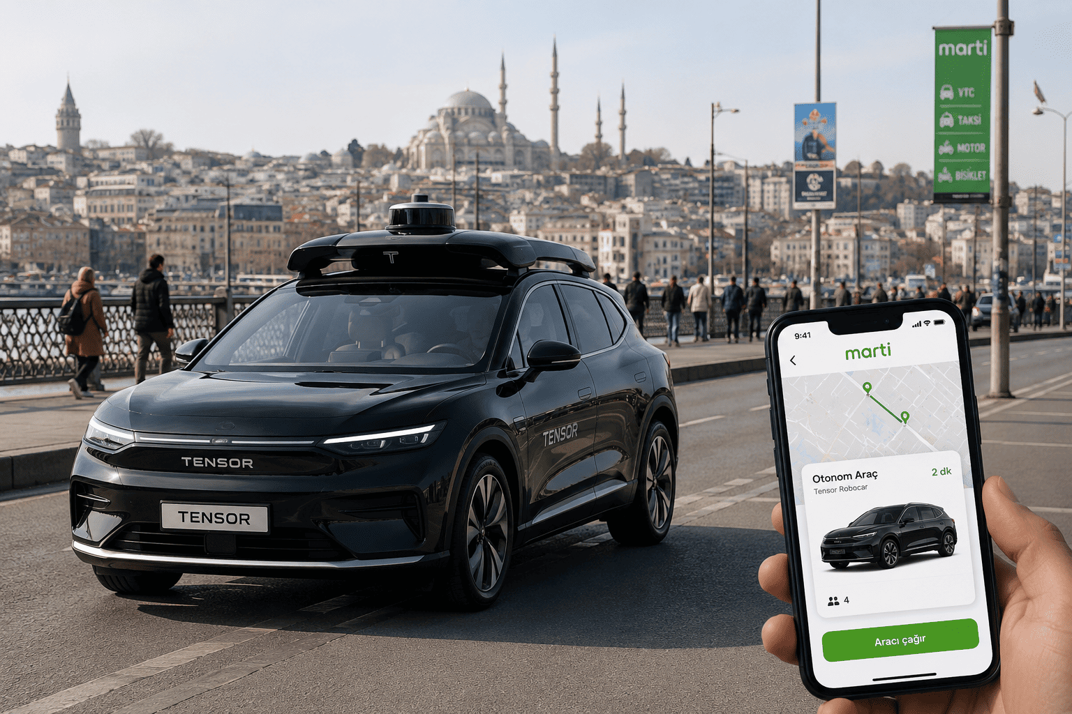 Marti mise sur les robotaxis avec Tensor