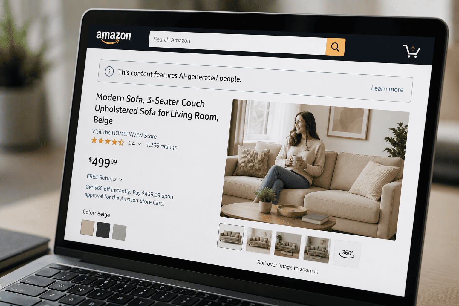 États-Unis : Amazon va étiqueter les publicités contenant des personnes générées par IA