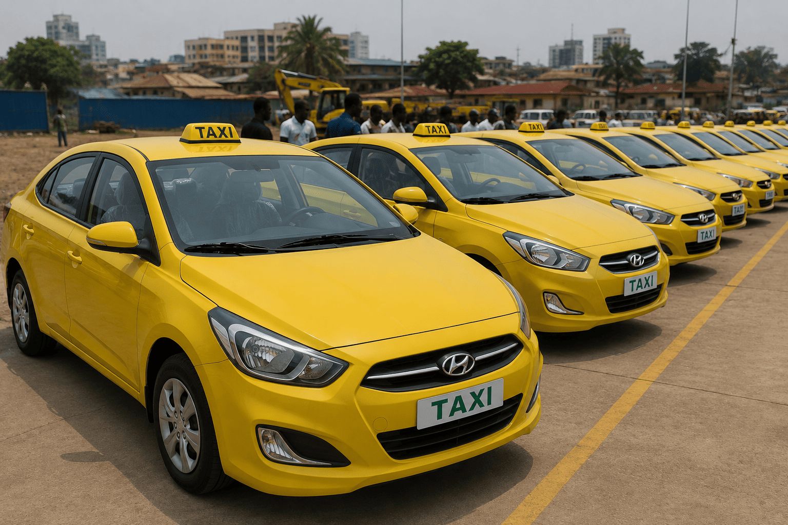 Guinée : les 300 premiers nouveaux taxis urbains sont disponibles